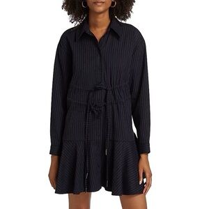 Aknvas Marina Striped Shirt Mini dress Navy Gessato 12